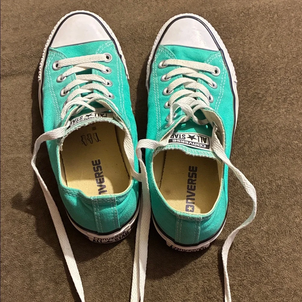 Converse Turquoise Low-Top Shoes - Picture 4 of 6